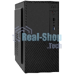 Компьютерный корпус Minitower ExeGate BAA-308UC-UNS450 (mATX, БП UNS450 с вент. 12см, 1хUSB/1хUSB 3.0/1хTypeC, HD Audio, черный)