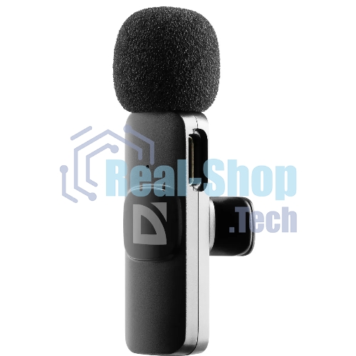 Петличный микрофон Defender Talky-137 wrls, черный, на прищепке, 1шт