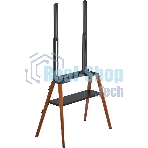 Подставка для телевизора Cactus CS-ST3645BKWN черный/орех, 43