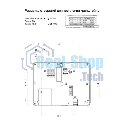 Проектор Cactus CS-S3.B 3LCD 43000Lm LS 4300Lm ANSI (1280x1024) 15000:1 ресурс лампы:10000часов 1xUSB typeA 2xHDMI 4.7кг