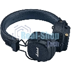 Беспроводные/проводные наушники Marshall Major V синий, накладные, Bluetooth + проводной, беспроводная зарядка, до 100 ч