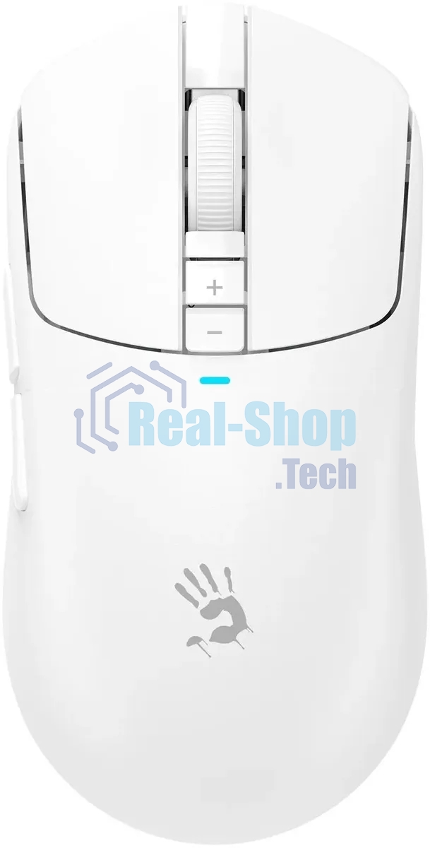 Мышь беспроводная/проводная A4Tech Bloody R72 Ultra белый, 20000 dpi, радиоканал, USB-C, кнопки - 7
