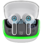Игровая гарнитура TWS Defender CyberDots 290 белый, внутриканальные, Bluetooth, до 4 ч