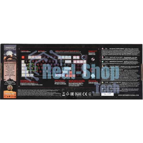 Клавиатура проводная Defender Hawk GK-418, USB, черный/белый