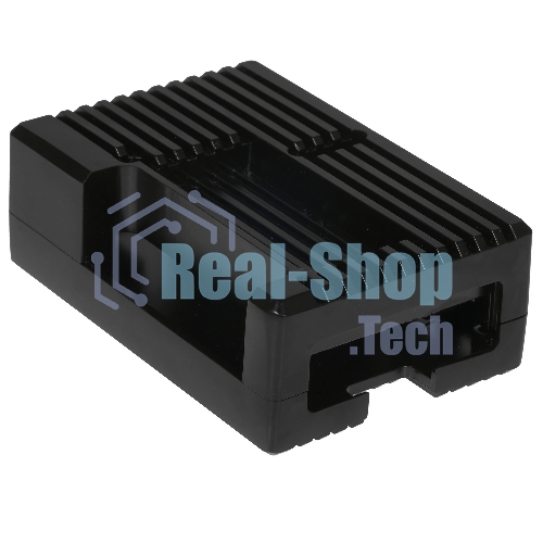 Корпус Qumo Aluminum case with black fan, Raspberry Pi 4, black(RS022)