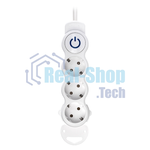 Удлинитель бытовой Smartbuy (SBE-16-3-10m-ZS) 3 роз х 10,0 м - белый