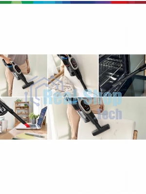 Пылесос вертикальный Bosch BCS931GAC серый, питание от аккумулятора, 2200 Вт, уборка сухая, пылесборник 0.4 л