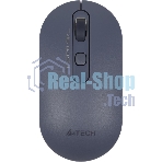 Мышь беспроводная A4Tech Fstyler FG20 пепельный/синий, 2000 dpi, радиоканал, USB, кнопки - 4