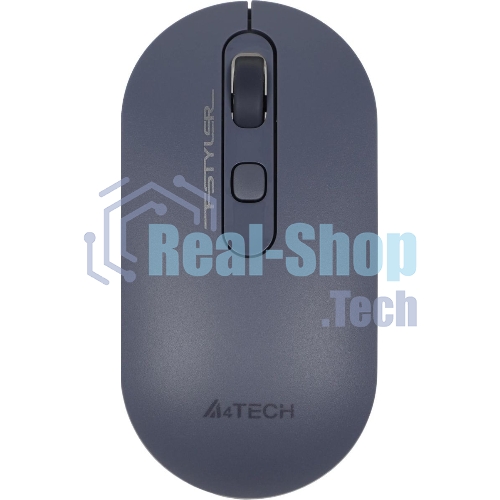 Мышь беспроводная A4Tech Fstyler FG20 пепельный/синий, 2000 dpi, радиоканал, USB, кнопки - 4