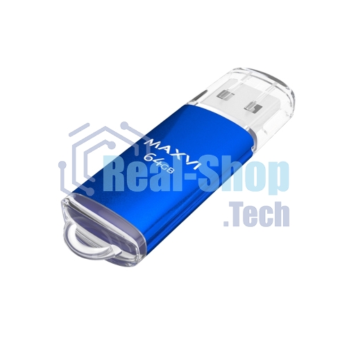 Флешка USB 2.0 64Gb Maxvi MP blue