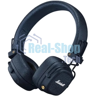 Беспроводные/проводные наушники Marshall Major V синий, накладные, Bluetooth + проводной, беспроводная зарядка, до 100 ч