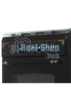 Плита газовая Gefest ПГ 6100-03 0179 черный, конфорок 4 шт, духовка 52 л, 60 см x 85 см x 60 см