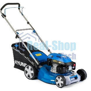Бензиновая газонокосилка HYUNDAI L4620 двигатель Hyundai ICV145,4-х такт, 3.8 л.с./145 см3, Ширина среза 45,7 см, Высота среза 25-75 мм, 23,5 кг
