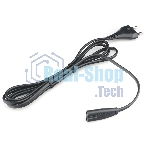 Шнур PowerCube ШВВП-АП 2*0,75 S52C7-250-2,5-1,8, черный, 1,8 м, S52 - C7, 2-pin
