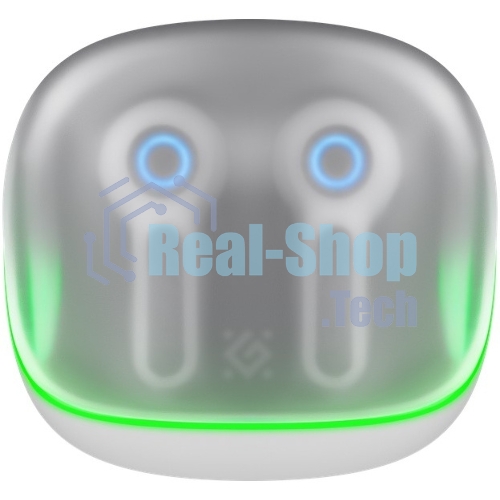 Игровая гарнитура TWS Defender CyberDots 290 белый, внутриканальные, Bluetooth, до 4 ч