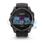 Смарт-часы Garmin Fenix 8 Solar Sapphire титановый угольно-серый DLC, черный 51мм