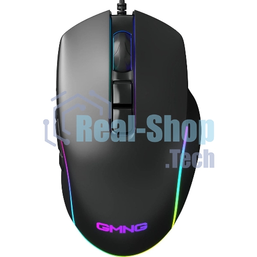 Мышь проводная GMNG XM003 черный, 32000 dpi, USB, кнопки - 10