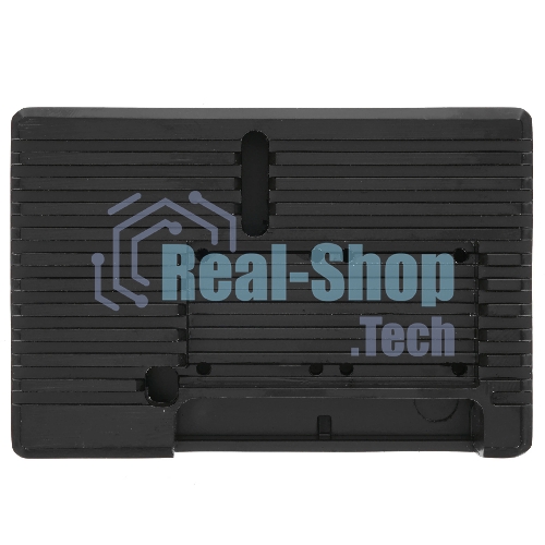 Корпус Qumo Aluminum case with black fan, Raspberry Pi 4, black(RS022)