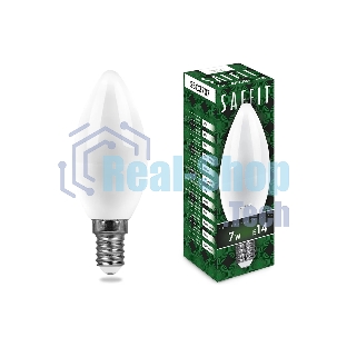Лампа светодиодная SAFFIT SBC3707 (55031) 7Вт E14 белый матовая свеча