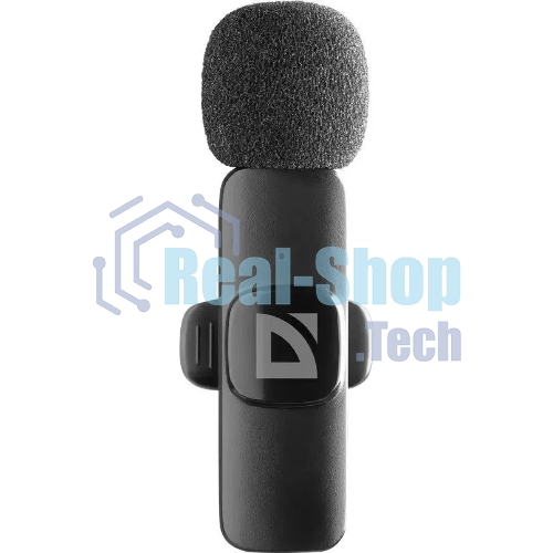 Петличный микрофон Defender Talky-137 wrls, черный, на прищепке, 1шт