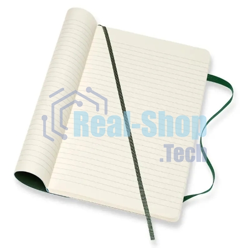 Блокнот Moleskine CLASSIC SOFT QP616K15 Large 130х210 мм 192 стр. линейка мягкая обложка зеленый