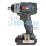 Профессиональный бесщеточный гайковерт аккумуляторный KLPRO KLSS18B-20 (18В, Li-ion-2шт, 2.0Ач, 250Нм, 2 скорости, подсветка,З/У,в кейсе)
