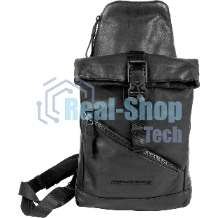 Рюкзак слинг Piquadro Harper CA6784AP/N черный кожа