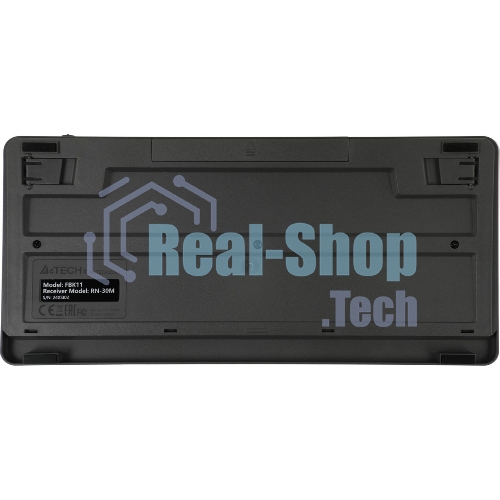Клавиатура беспроводная A4Tech Fstyler FBK11, USB, Bluetooth/Радиоканал, черный/серый