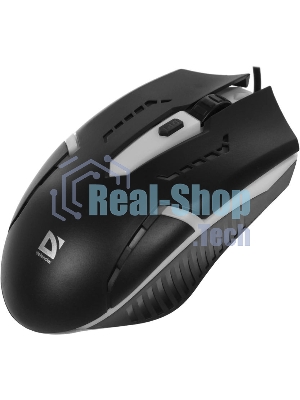 Мышь проводная Defender Flash MB-600L черный, 1200 dpi, USB, кнопки - 4
