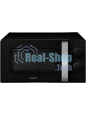 Микроволновая печь Vitek VT-MW1020 черный, 20 л, 700 Вт, переключатели — поворотный механизм