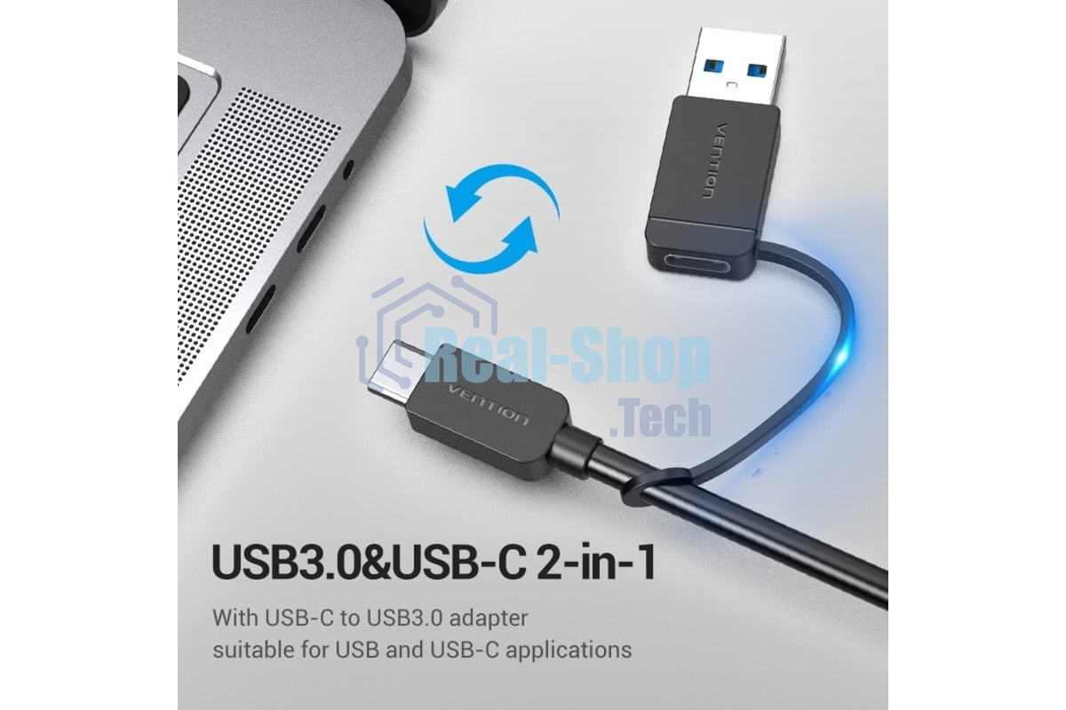 Концентратор Vention CHTBB, USB/USB Type-C, USB, USB