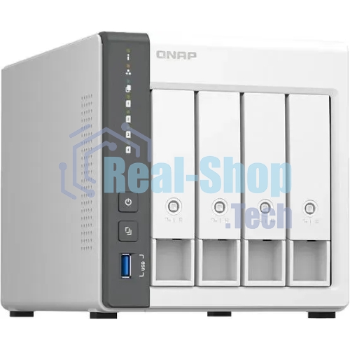 Сетевое хранилище NAS Qnap D4 (REV. C) 4-bay настольный Cortex-A55 RK3568B2