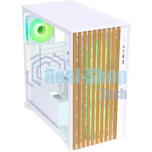 Компьютерный корпус Aerocool/Formula TimberLine T0 белый без БП mATX 6x120мм 6x140мм 2xUSB3.0 audio