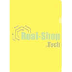 Папка-уголок Silwerhof Eco тисненый A4, пластик, 0.12мм, желтый