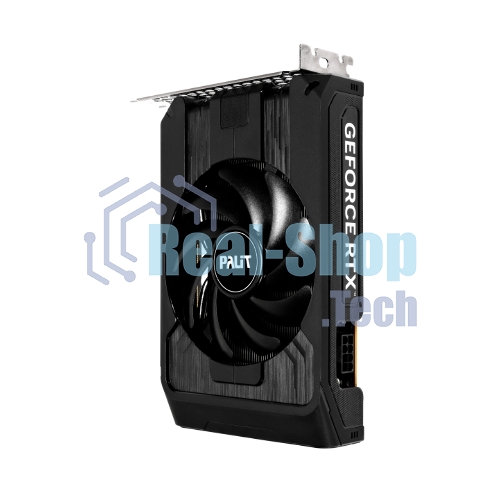 Видеокарта Palit GeForce RTX 5050 StormX OC, NVIDIA RTX 5050, 8 ГБ GDDR6, 128 бит, PCI-e 5.0, 1xHDMI, 3xDP, 2617 МГц