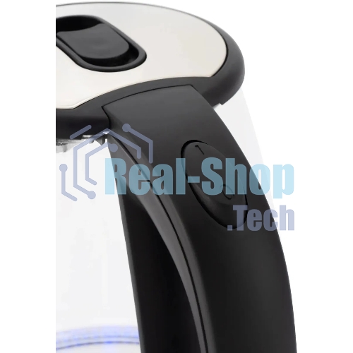 Чайник электрический Starwind SKG4777 1.8 л, 2000 Вт, черный/прозрачный (корпус: стекло)