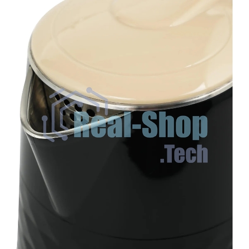 Чайник электрический Centek CT-0025 черный металл 1.8л, 1800W, двойные стенки, кнопка вкл. на ручке