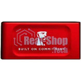 Внешний SSD Kingston XS1000, 2TB, USB 3.2 Gen 2 Type-C, R/W 1050/1000, красный