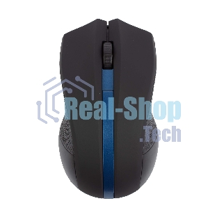 Мышь беспроводная HIPER HOMW-074 черный/синий, 1000 dpi, радиоканал, USB, кнопки - 3