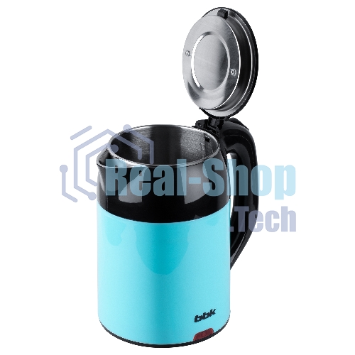 Чайник электрический BBK EK1709P черный/бирюзовый