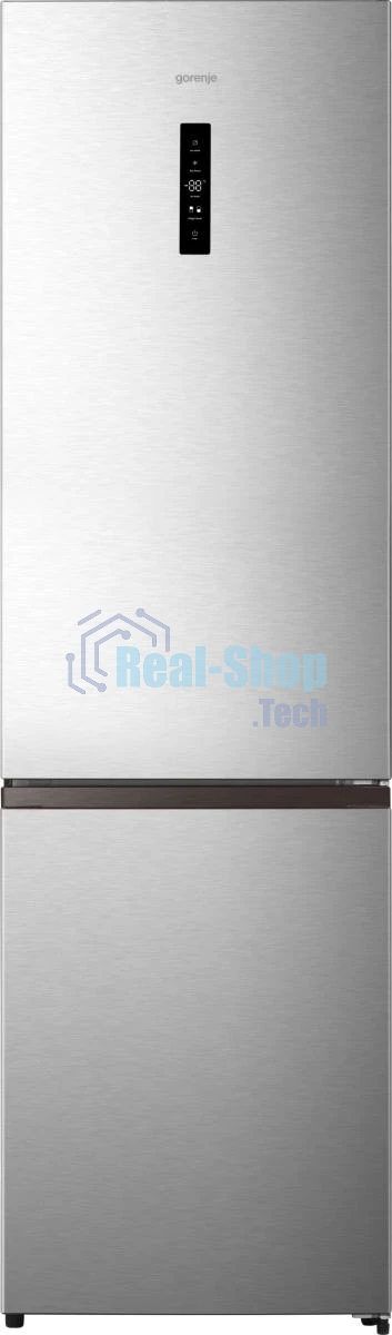 Холодильник Gorenje NRK620FAXL4 серый двухкамерный 238/86л морозилка снизу, No Frost