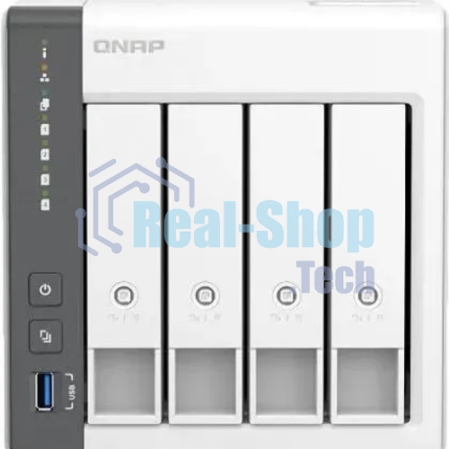 Сетевое хранилище NAS Qnap D4 (REV. C) 4-bay настольный Cortex-A55 RK3568B2