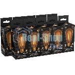 Лампа светодиодная филаментная Gauss Filament ST64 8Вт цок.: E27 эдисон 220B св. свеч. бел. теп. (упак.: 10 шт)