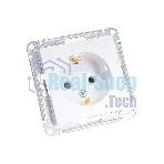 Механизм розетки 1-м СП AtlasDesign с заземл. 16А жемчуг SchE ATN000443