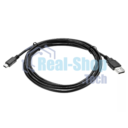 Кабель USB 2.0 A-->mini-B 5P (1.8 м) черный, Telecom TC6911BK-1.8M