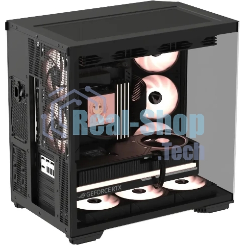 Компьютерный корпус Formula V Line Crystal Z7 PA Black, ATX, TYPE-C*1, USB3.0*1, Front+Side Glass, SIDE 3x PERFORMANCE ARGB, REAR 2x PERFORMANCE ARGB