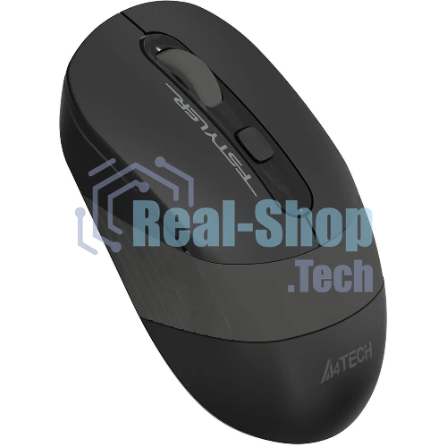 Мышь беспроводная A4Tech Fstyler FG10S черный/серый, 2000 dpi, радиоканал, USB, кнопки - 4
