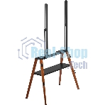Подставка для телевизора Cactus CS-ST3645BKWN черный/орех, 43