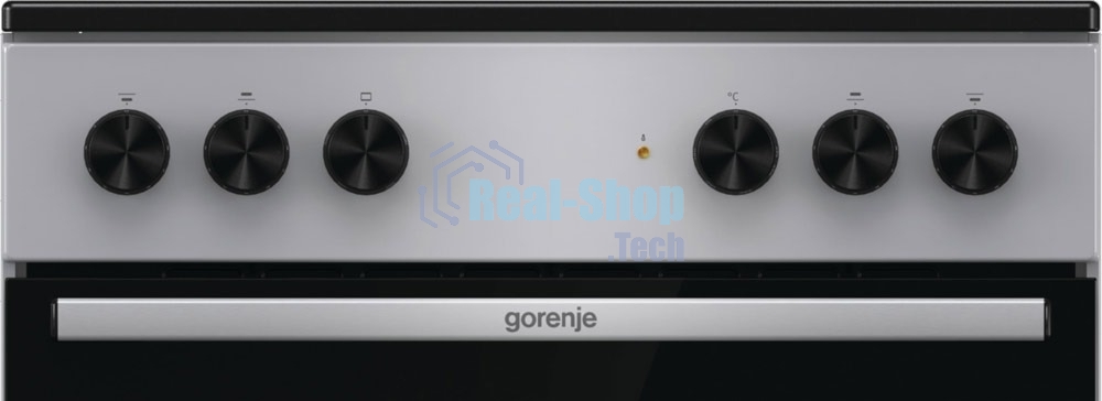 Плита электрическая Gorenje GEC6A11SG серый, конфорок 4 электрических, духовка 65 л, 60 см x 85 см x 60 см