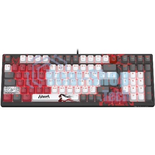 Клавиатура A4Tech Bloody S98 Naraka BLMS Plus проводная, USB Type-A, чёрный/красный